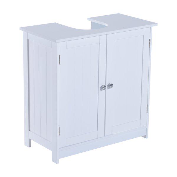 60Lx30Wx60H Cm Sink Base Cabinet - White