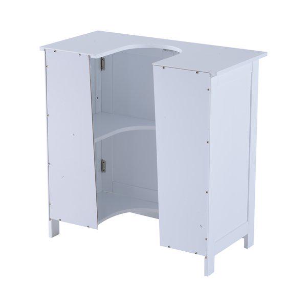 60Lx30Wx60H Cm Sink Base Cabinet - White