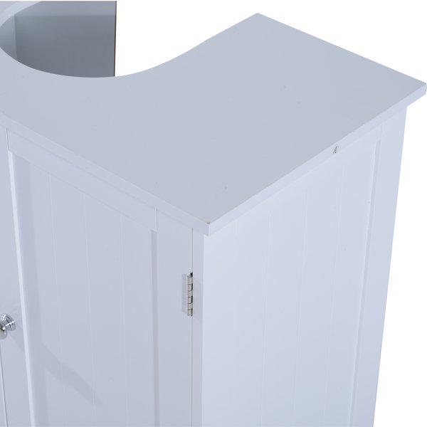 60Lx30Wx60H Cm Sink Base Cabinet - White