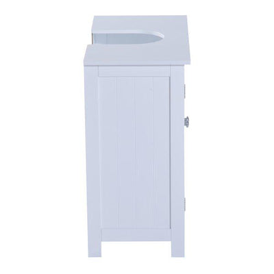 60Lx30Wx60H Cm Sink Base Cabinet - White