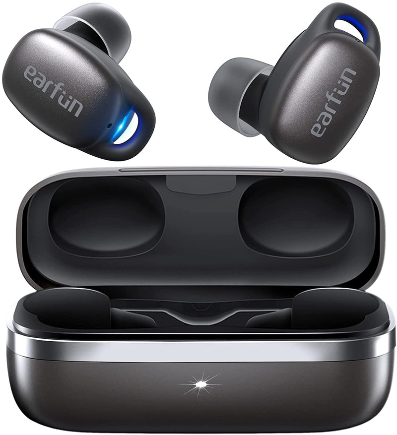 EarFun Free Pro 2 Wireless Earbuds, Noise Cancellation, Bluetooth 5.2 with 6 Mics, Stereo Sound Deep Bass in-Ear Headphones, Fast Wireless Charge, 30H