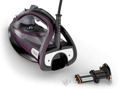 Tefal Ultimate Pure Steam Iron, 240g/min Steam Boost, 350ml Water Tank, 3m Power Cord, 3000W, Purple and Black, FV9830