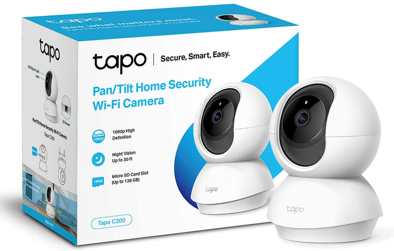 TP-Link Tapo Pan/Tilt Smart Security Camera, Indoor CCTV, 360° Rotational Views, Works with Alexa&Google Home (Tapo C200 / TC70)