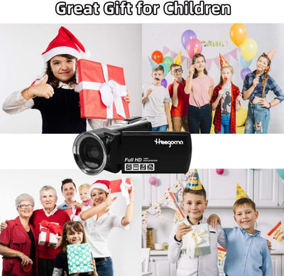 Heegomn Digital Video Camera for Youtube Vlogging, 1080p Mini DV Video Camcorder for Kids/Children/Beginners/Teenagers