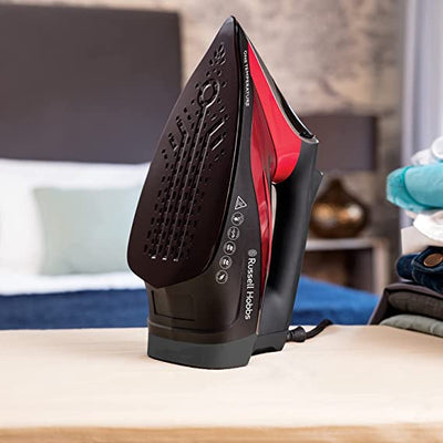 Russell Hobbs 25090 One Temperature Steam Iron, 2600 W, Red/Black