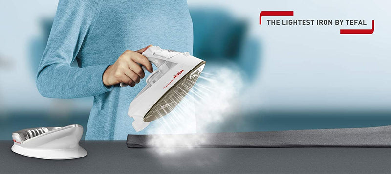 Tefal FV6550 Freemove Cordless Steam Iron, 2400 W, White and Silver