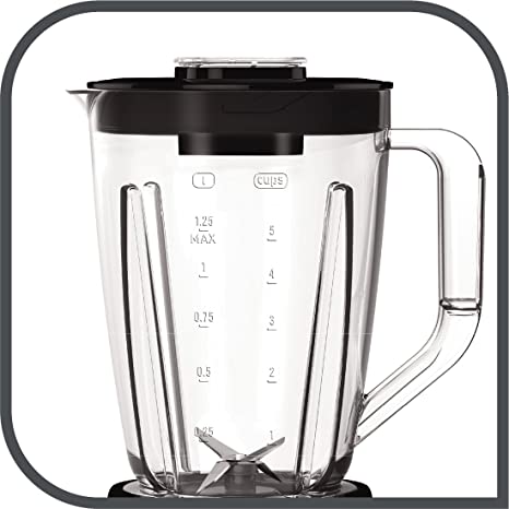 Tefal BL420840 Blendforce II Blender with Plastic Jug, 600 W, 1.5 liters, Black