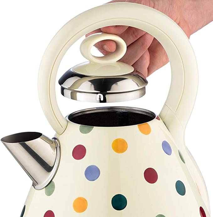 Russell Hobbs 21889 Emma Bridgewater Kettle, Polka Dot Cordless Electric Kettle, 3000 W