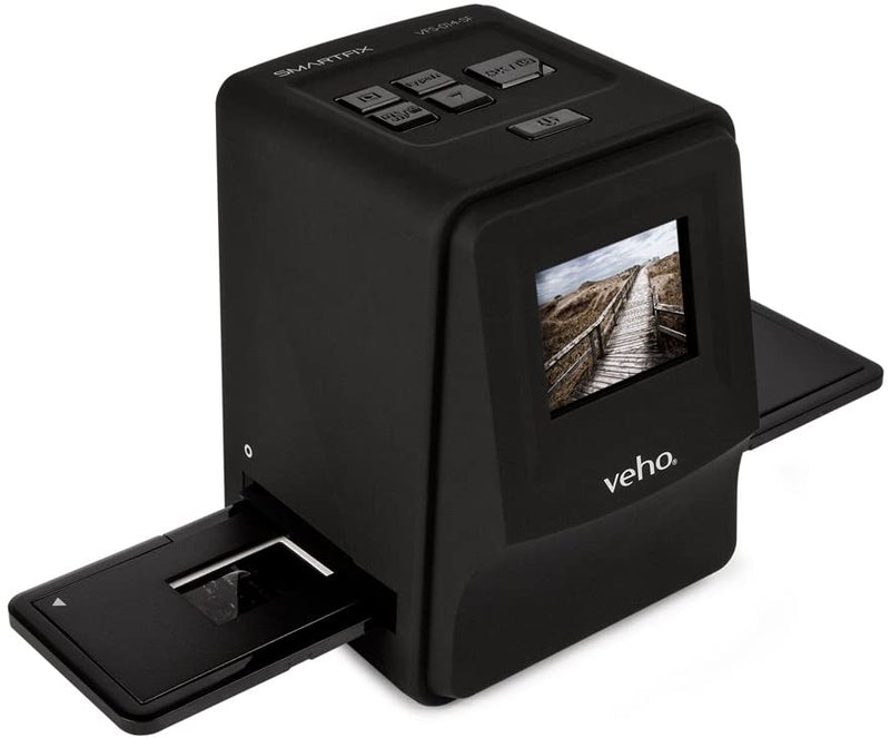 Veho Smartfix Portable 14 Megapixel Negative Film & Slide Scanner 2.4” Digital Screen and 135 Slider Tray for 135/110/126 Negatives (VFS-014-SF)