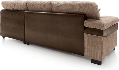 Samson Corded Fabric Corner Sofa Set