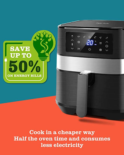 Taylor Swoden Air Fryer Oven, 5.5L Healthy Oil Free Cooking, Cookbook, Digital Touch Screen, Timer & Temperature Control, Nonstick Basket, 1700W