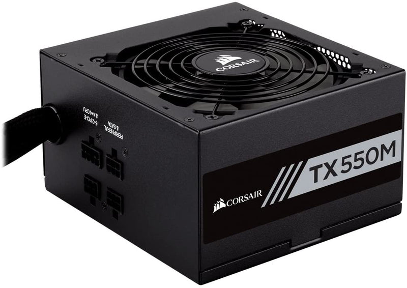 Corsair CP-9020133-UK TX550M 550 W 80+ Gold Power Supply Unit, Black