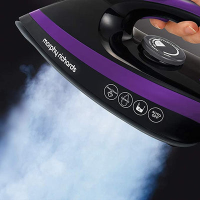 Morphy Richards 332100 Steam Generator Iron Easy Clean, De-Scale, Ceramic Soleplate, Lilac