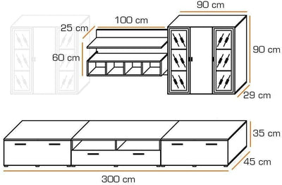 Quadro Gloss Entertainment Unit