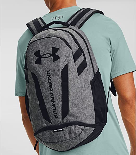 Under Armour Unisex Hustle 5. Durable and comfortable water resistant backpack, spacious laptop backpack - Grey