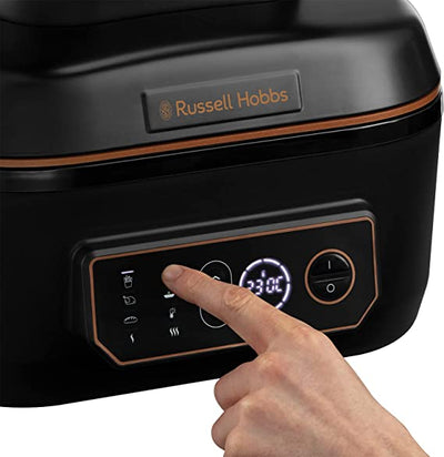 Russell Hobbs 26520 SatisFry Air Fryer and Multicooker - 7 Cooking Functions Including Airfryer, Slow Cooker, Grill, Roast and Bake, 5.5L, Black