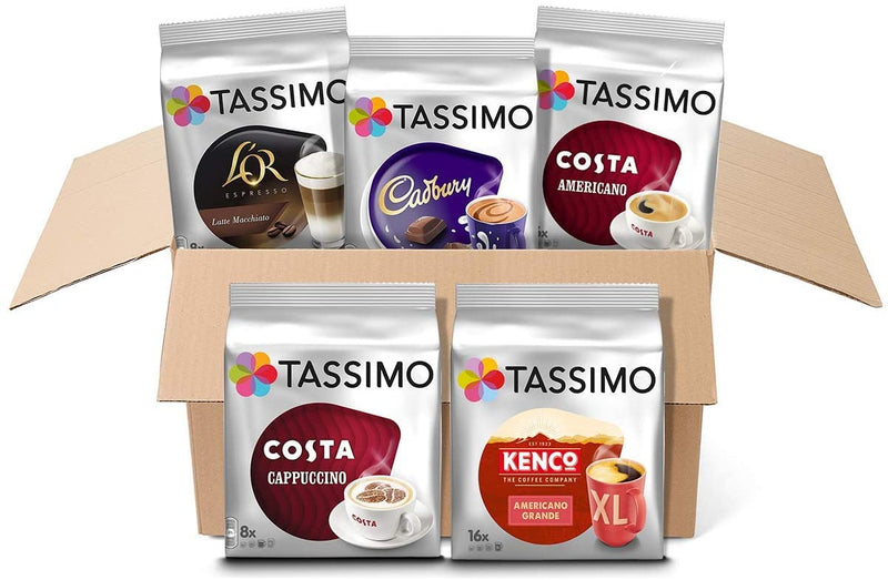 Tassimo Variety Box Costa, Kenco, Cadbury & L&