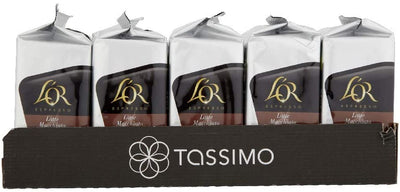 Tassimo L'OR Latte Macchiato Coffee Pods (Pack of 5, Total 80 Coffee Capsules)