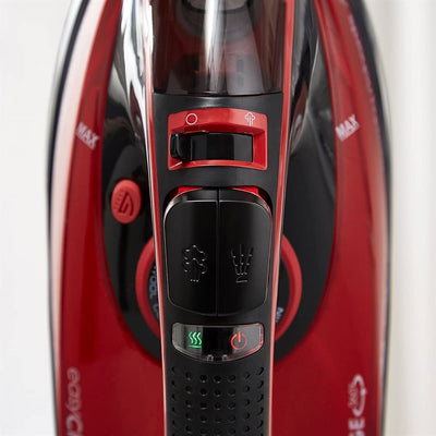 Morphy Richards 303250 Cordless Steam Iron easyCHARGE 360 Cord-Free, 2400 W, Red/Black