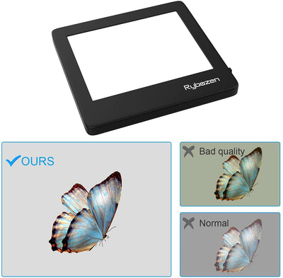 Rybozen Ultra-Thin Portable Slide Scanner 5 x 4 Inches LED Light Panel Photo Slides Negatives and Film Viewer