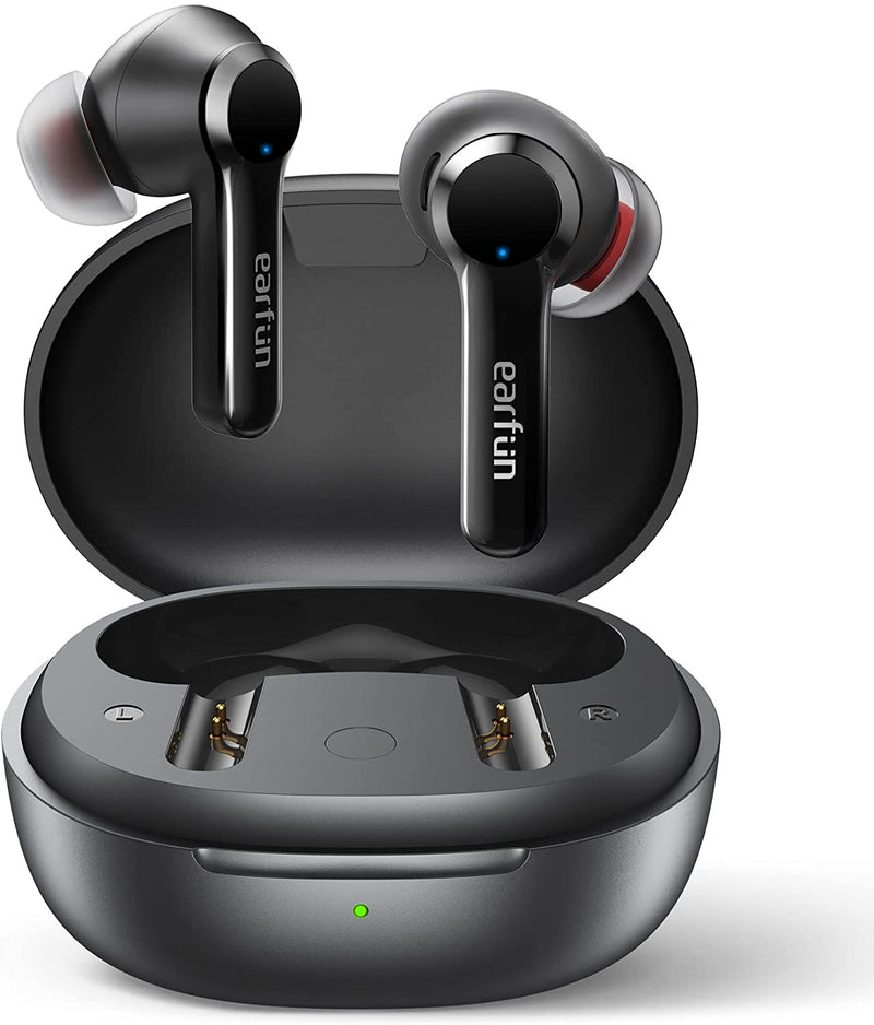 EarFun Air Pro 2 Wireless Earbuds, Bluetooth 5.2 Headphone, 40dB, 10mm Drivers with 6 Mics, Fast Wireless Charge, 34H Playtime, Volume Control