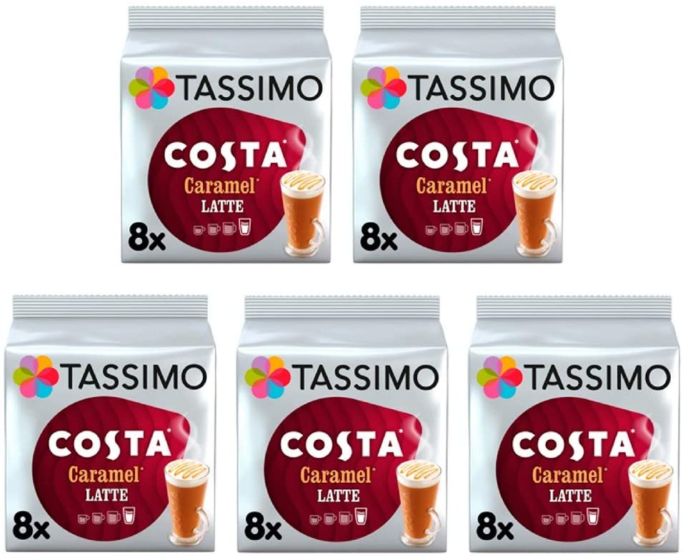 TASSIMO Cadbury Hot Chocolate Drink 16 discs, 8 servings (Pack of 5, Total  80 discs, 40 servings)