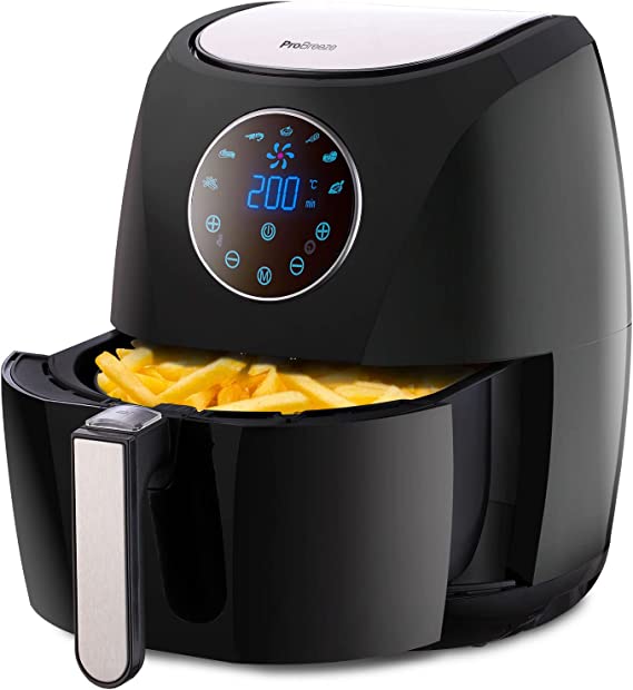 Pro Breeze 4.2L Air Fryer 1400W with Digital Display, Timer and Fully Adjustable Temperature Control for Healthy Oil Free & Low Fat Cooking