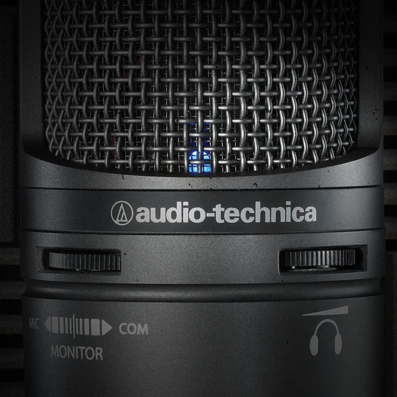 Audio-Technica AT2020USB+ Cardioid Condenser Microphone (USB connection) for voiceover, podcasting, streaming and recording