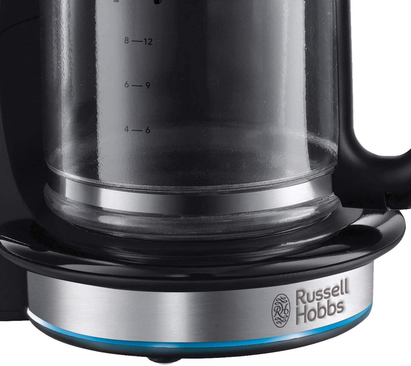 Russell Hobbs 20680 Buckingham Filter Coffee Machine, 1.25 Litre, Black/Silver