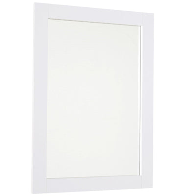 72x52cm Home Mirror Thick Frame Large Clear Reflection Elegant Design White