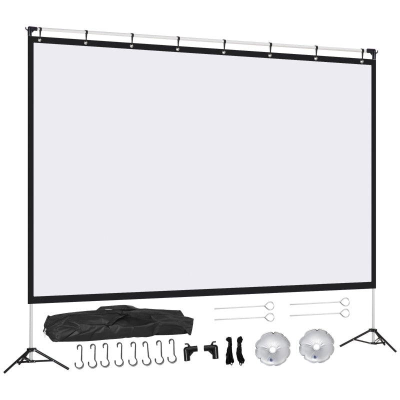 Projector Screen And Stand With Carry Bag