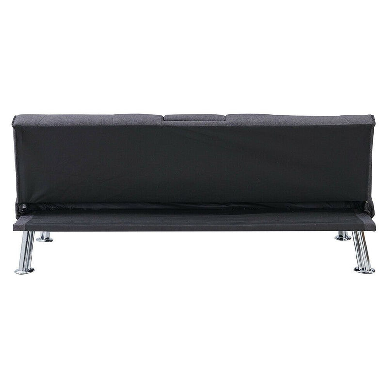 Modern Cup holder Sofa Bed - Charcoal