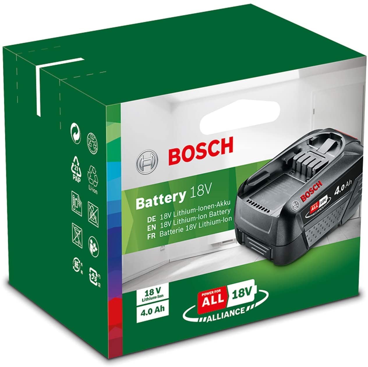 Bosch Home and Garden Battery and Charger Starter Set PBA 18 V (18 V S –  Infyniti Home