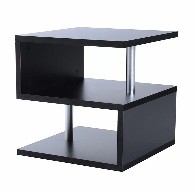 S-Shape Cube Side Table - Black or White