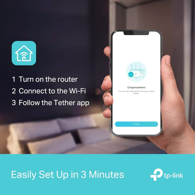 TP-Link Next-Gen Wi-Fi 6 AX5400 Mbps Gigabit Dual Band Wireless Router, Dual-Core CPU, TP-Link HomeShield, Ideal for Gaming Xbox/PS4/PS5, Archer AX72