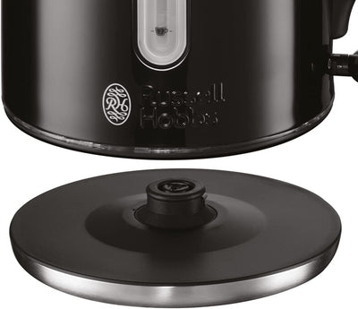 Russell Hobbs 20462 Quiet Boil Kettle, Black, 3000W, 1.7 Litres [Energy Class A]