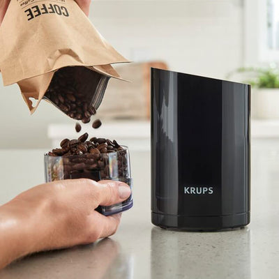 Krups Coffee mill F203438 Electric, Coffee, Nuts and spice grinder, One touch button, Black [Energy Class A]