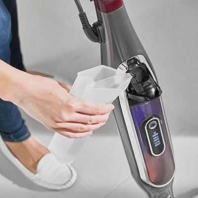 Shark Klik n' Flip Automatic Steam Mop [S6003UK] 3 Settings, 6m Cord, Bordeaux/Steel Grey