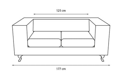 Prado 2 Seater Sofa 177cm