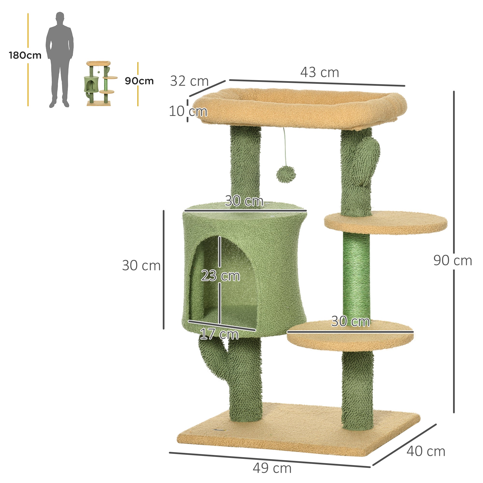 90cm cat scratching store post