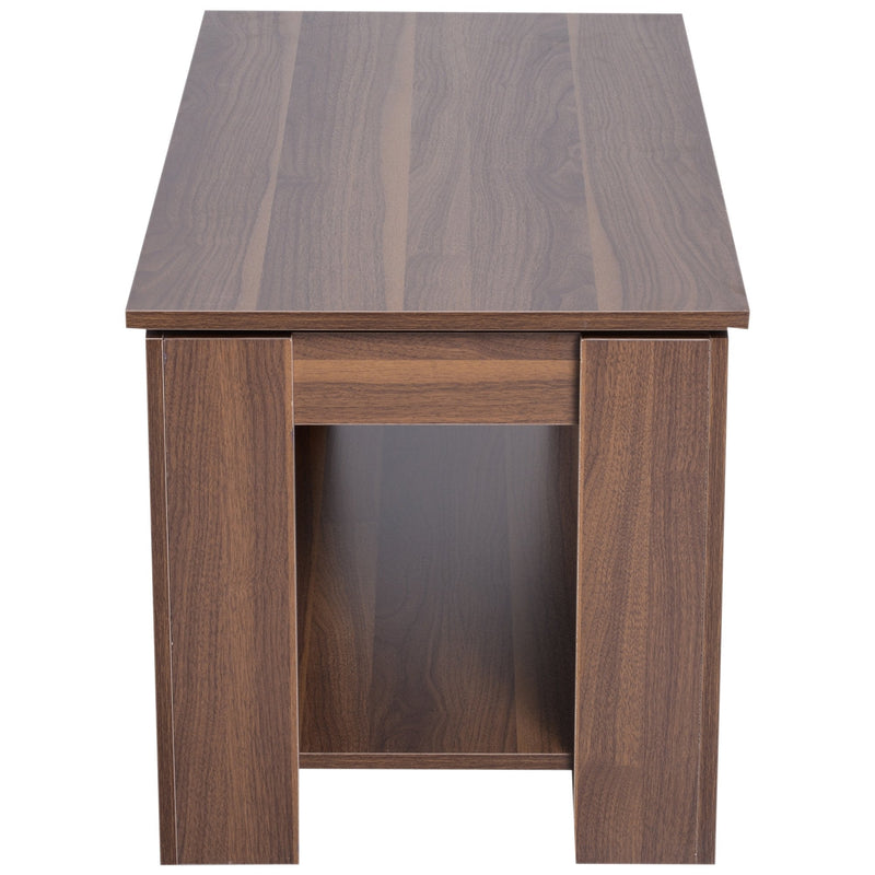 Modern Lift Up Top Coffee Table, 100W X 50D 50/63Hcm Cm - Natural Wood Grain Colour