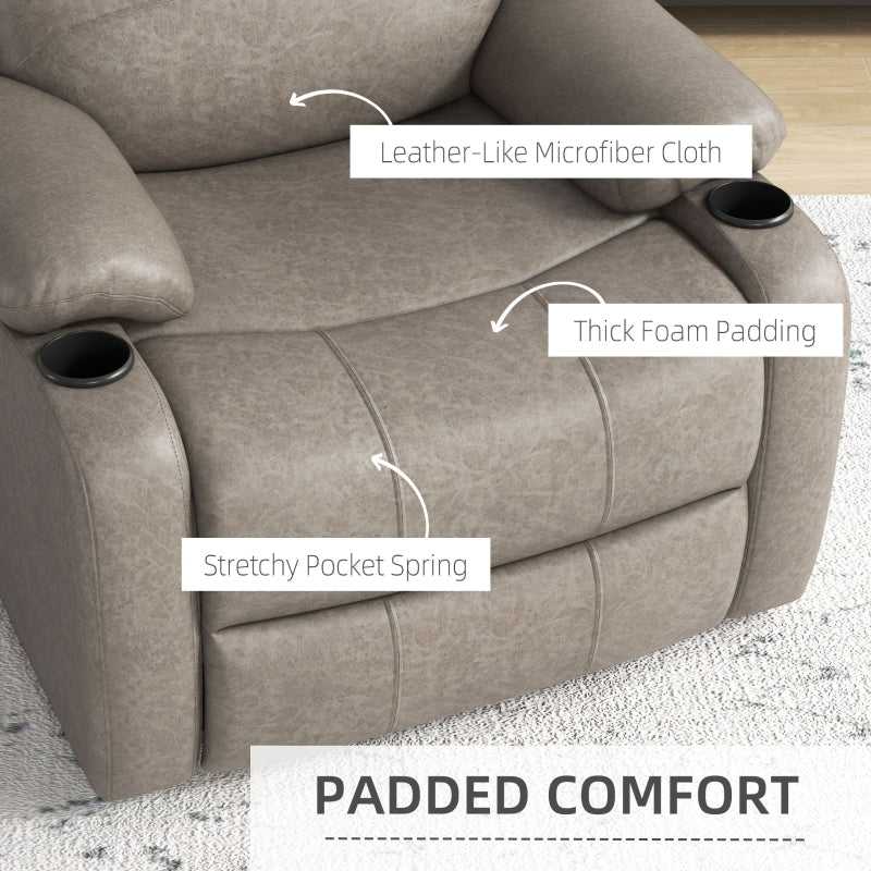 Microfibre Recliner Armchair