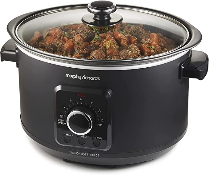 Morphy Richards 460021 3.5L Easy Time Slow Cooker, Black