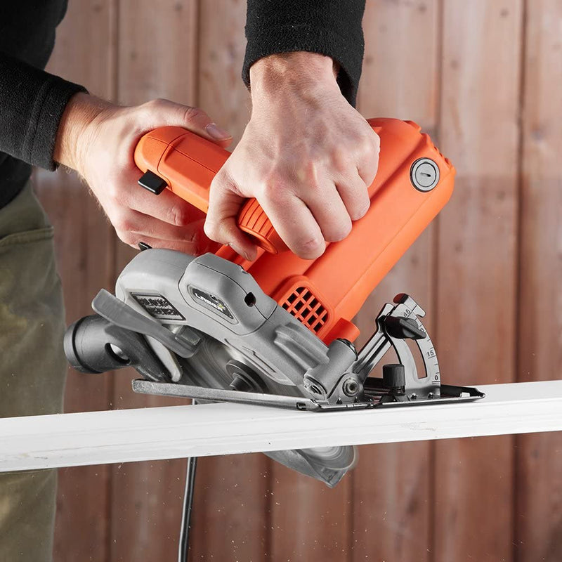 BLACK+DECKER 1250 W 66 mm Cutting Depth Blade Circular Saw Power Tool, CS1250L-GB