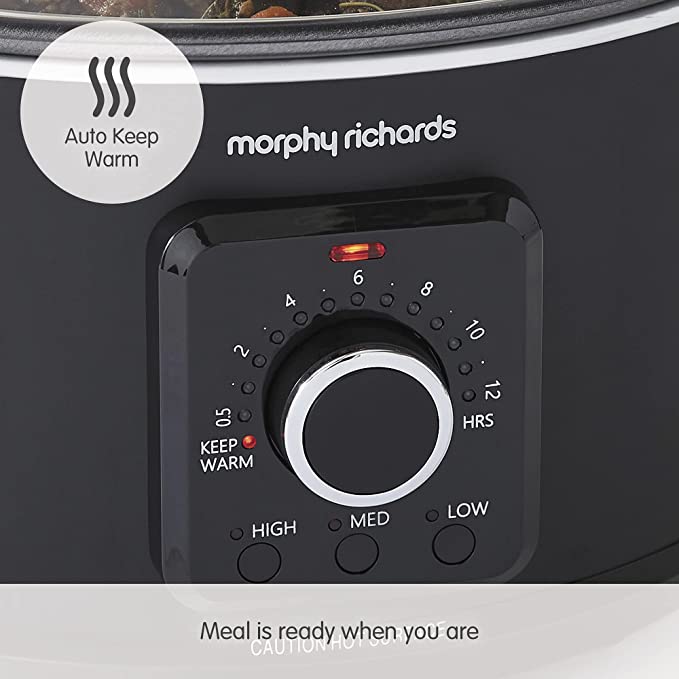 Morphy Richards 460021 3.5L Easy Time Slow Cooker, Black