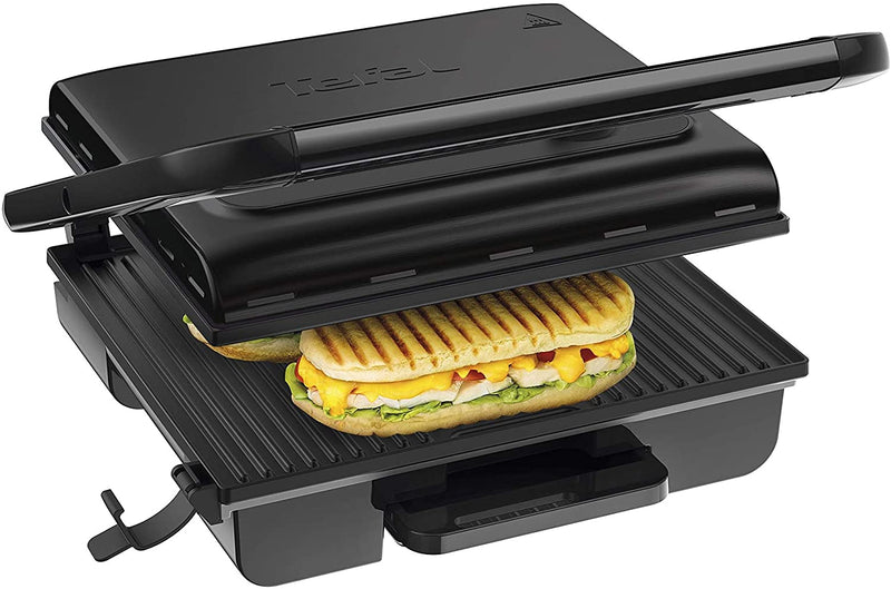 Tefal Inicio Adjust GC242840 Versatile, Health Grill, Black, 2000 W, 6-8 Portions