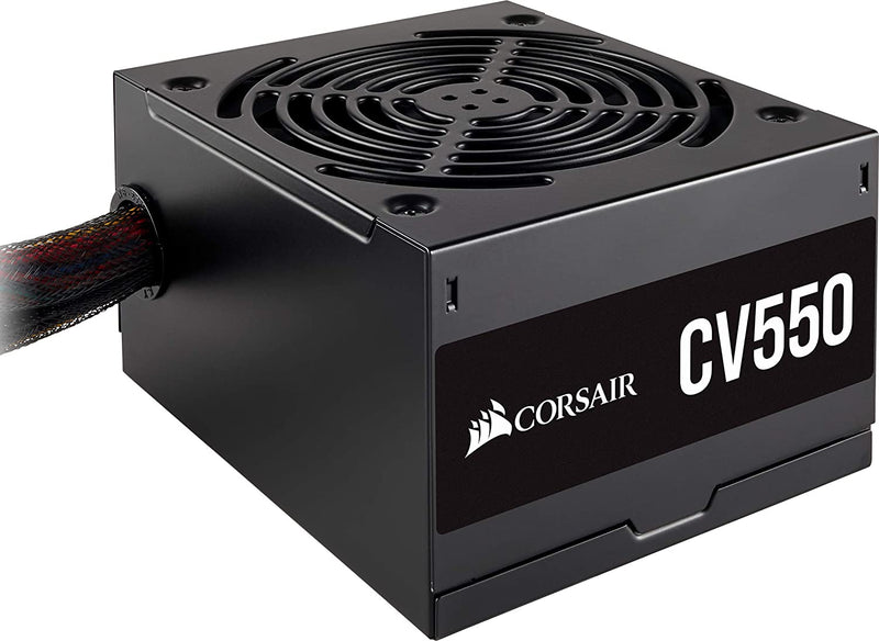 Corsair CV550, CV Series, 80 PLUS Bronze Certified, 550 Watt Non-Modular Power Supply - Black