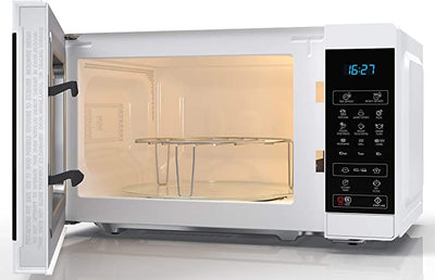 SHARP YC-MG02UW - 800W 20L Microwave with Grill, Electronic control, 11 Power Levels, White