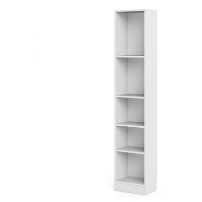 Bassett White Tall Narrow Bookcase With 4 Shelves