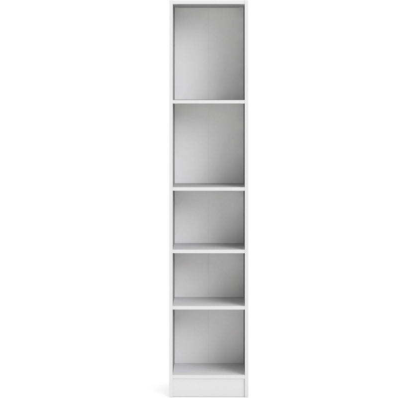 Bassett White Tall Narrow Bookcase With 4 Shelves